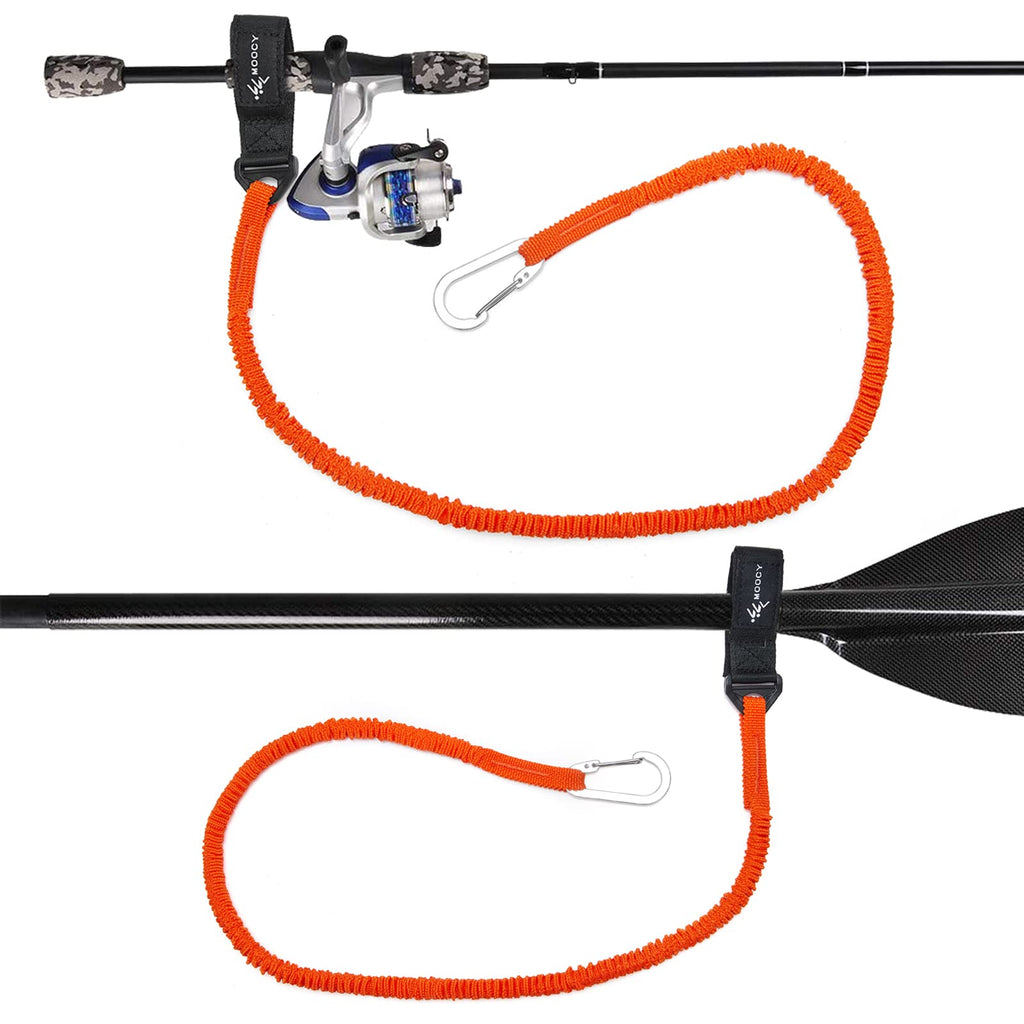 Coiled Kayak Paddle Leash with Carabiner N3749