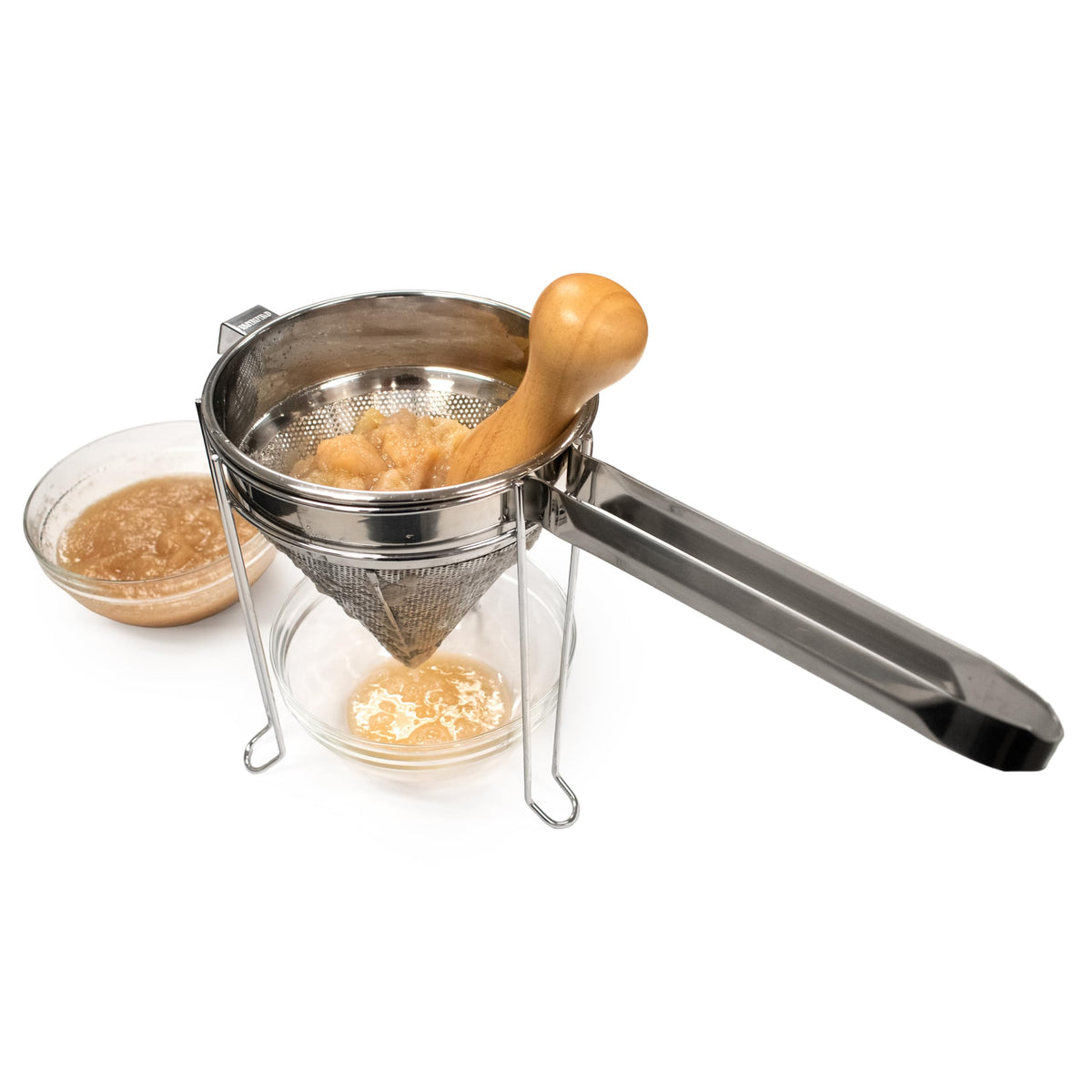 Stainless Steel Chinois with Stand and Pestle Set S64101