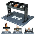 Elevated Dog Bowls with 3 Stainless Steel Bowls N32410