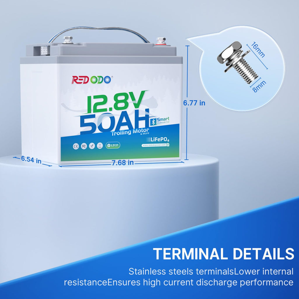 12V 50Ah LiFePO4 Deep Cycle Battery K244540