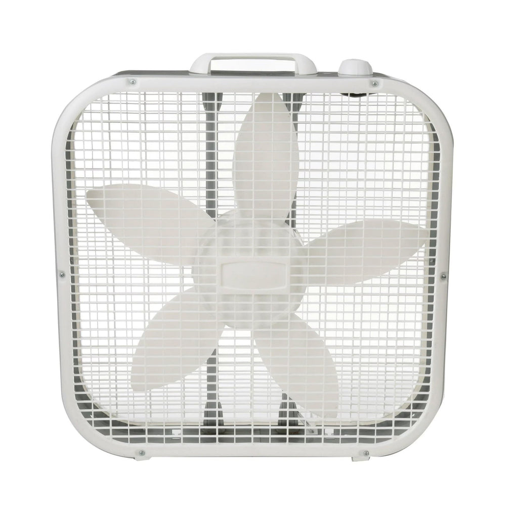 20 Inch White Box Fan 3 Speed O722742