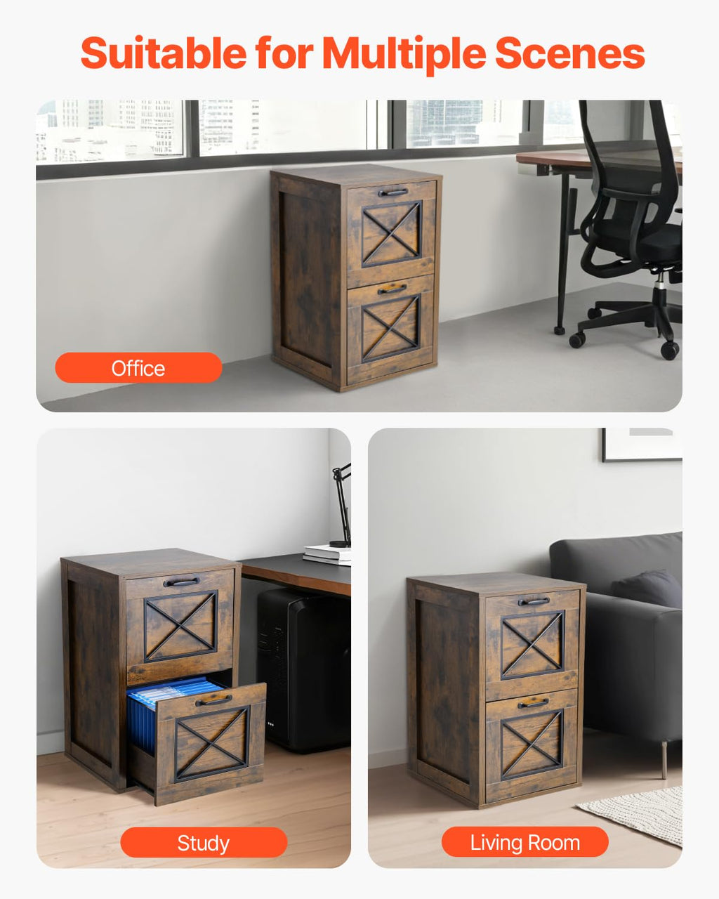 2 Drawer Vertical File Cabinet L214