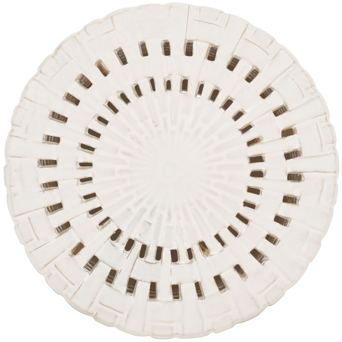 Cream Ceramic Decorative Accent Garden Stool J5264