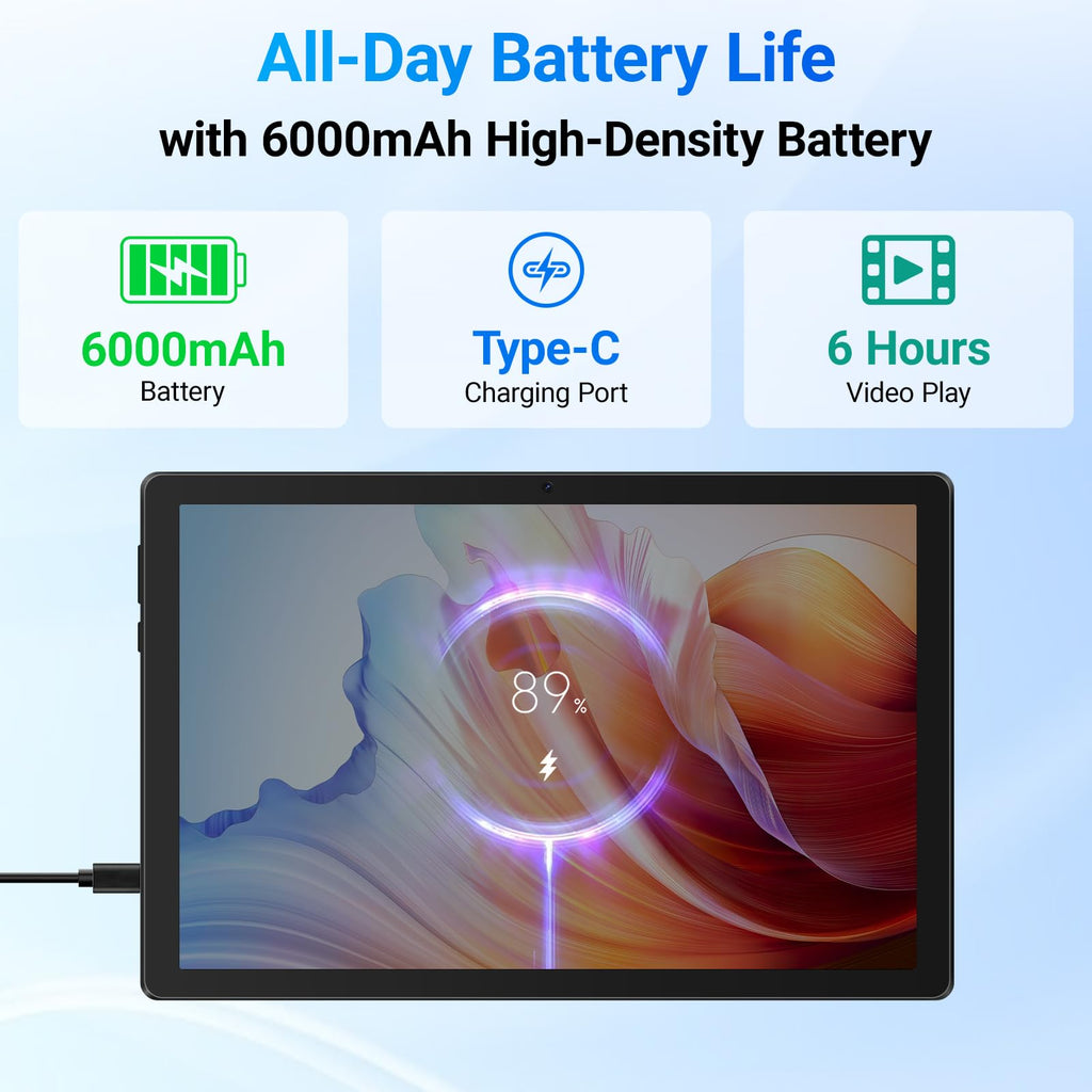 10.1" Android Tablet 24GB RAM 64GB ROM 6000mAh B5190