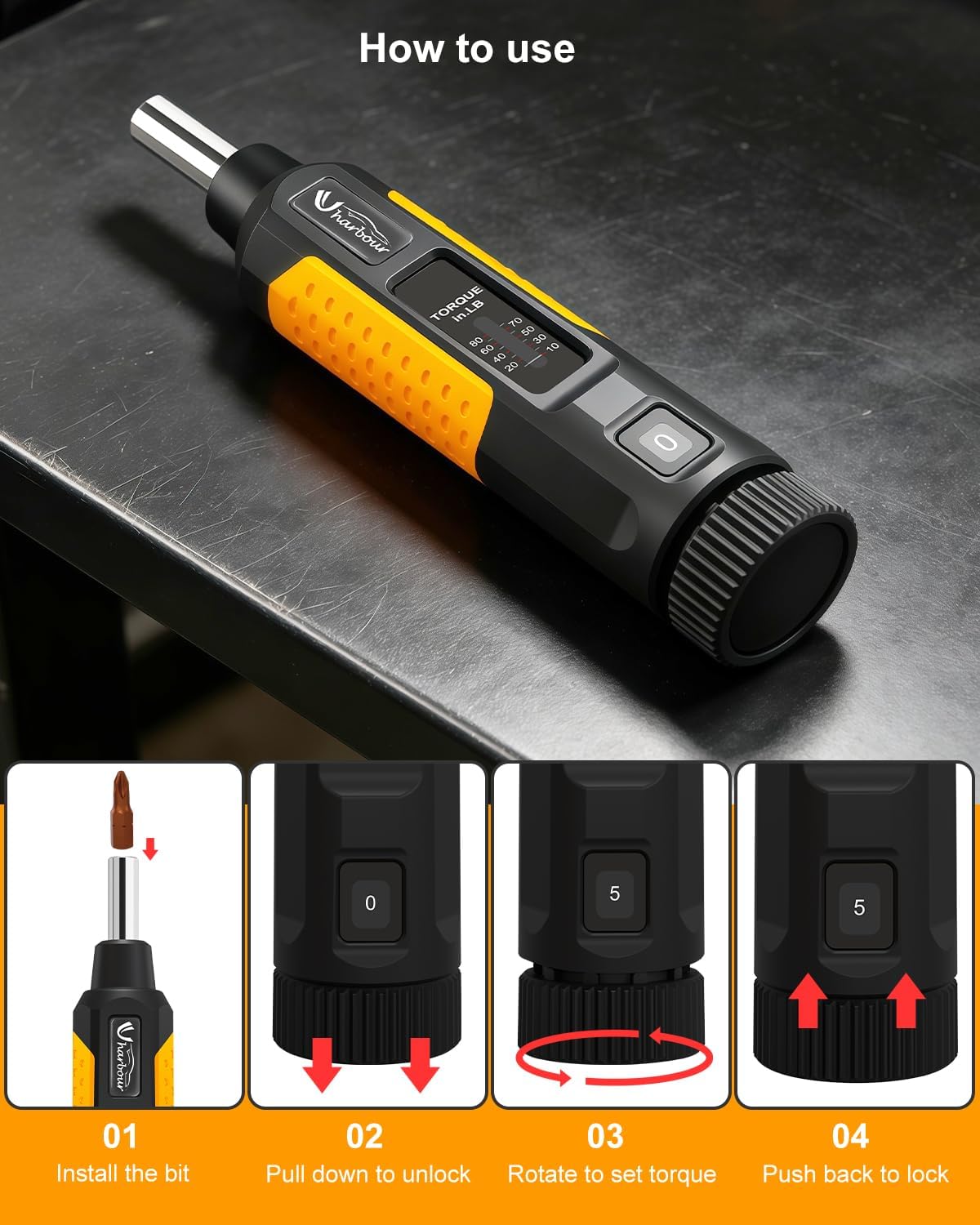 10-80 in.lb Torque Screwdriver Set M8663