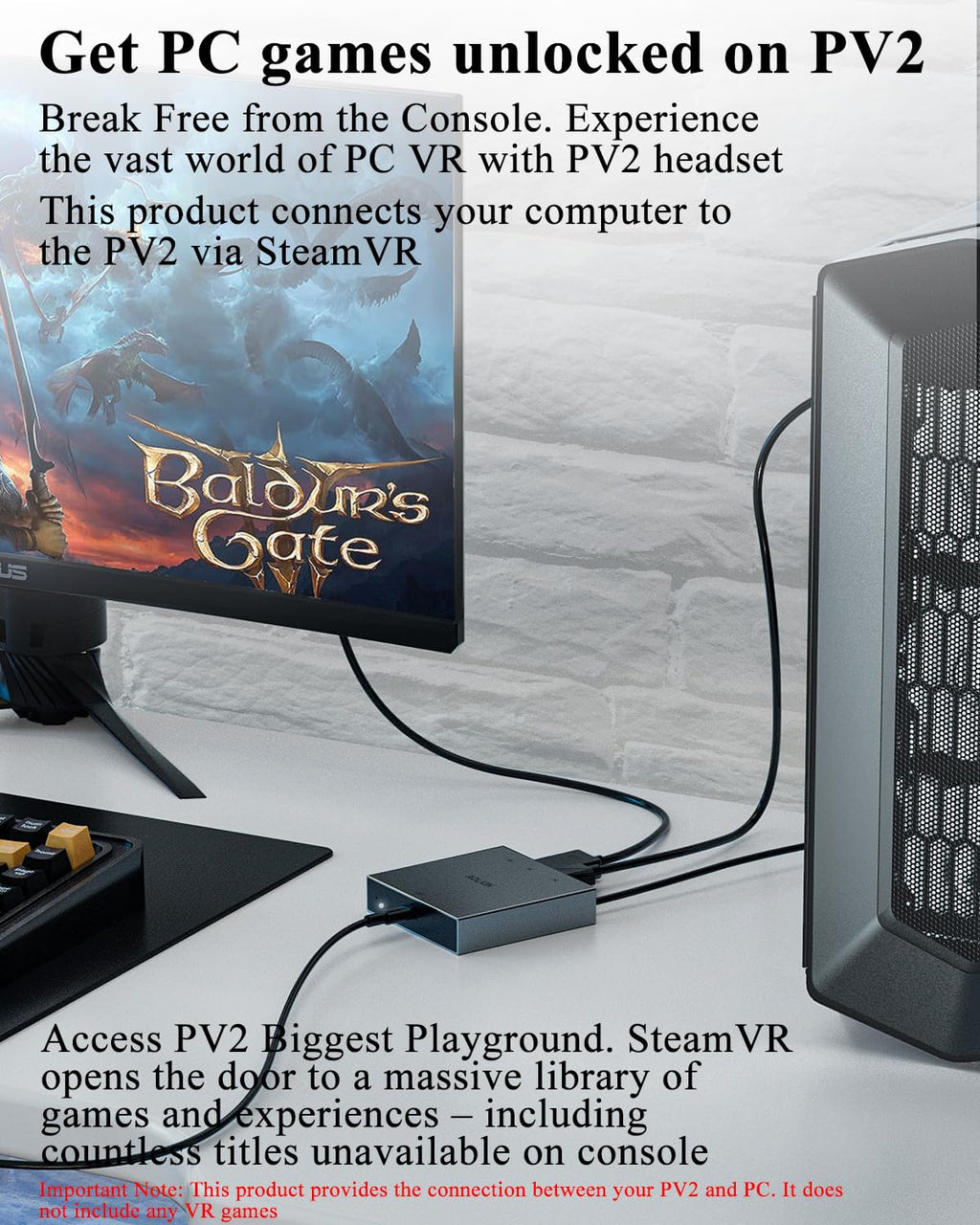 PC Adapter for VR2 Headset T59448