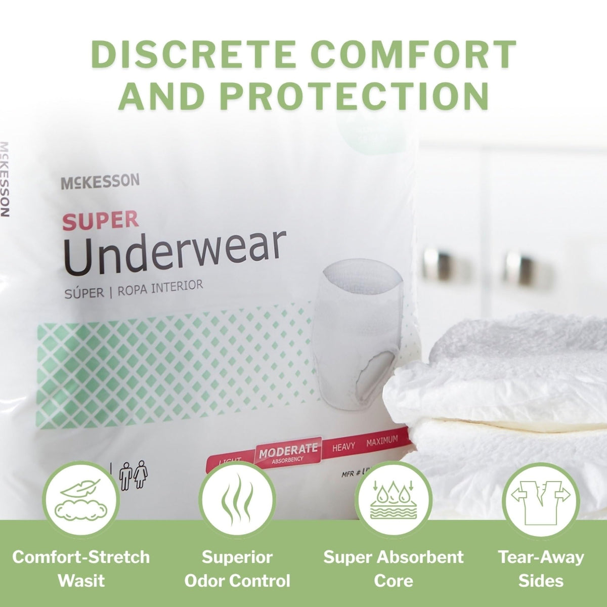 Adult Incontinence Underwear XXL 12 ct O9077