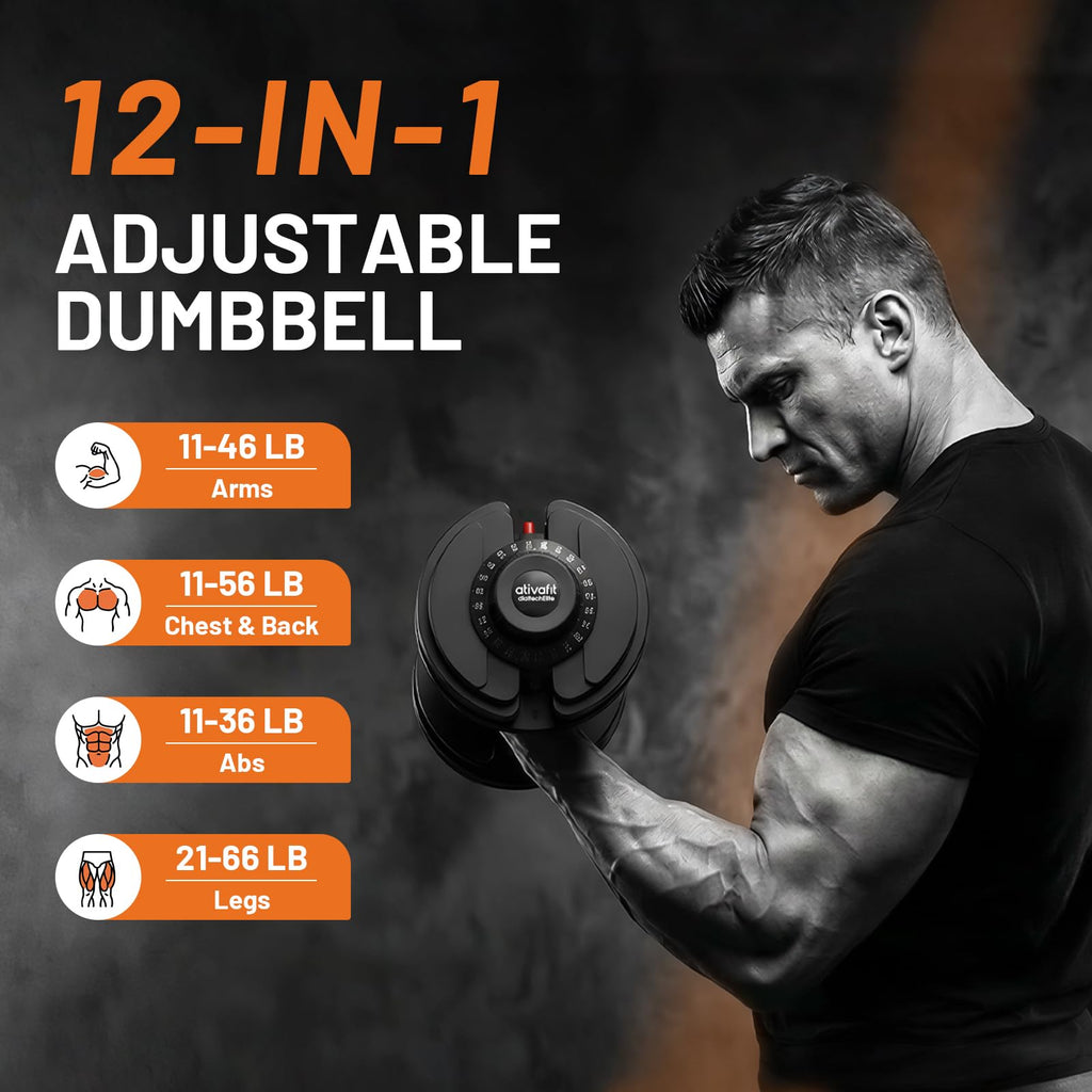 Adjustable Dumbbells Set 5–88LB V2399