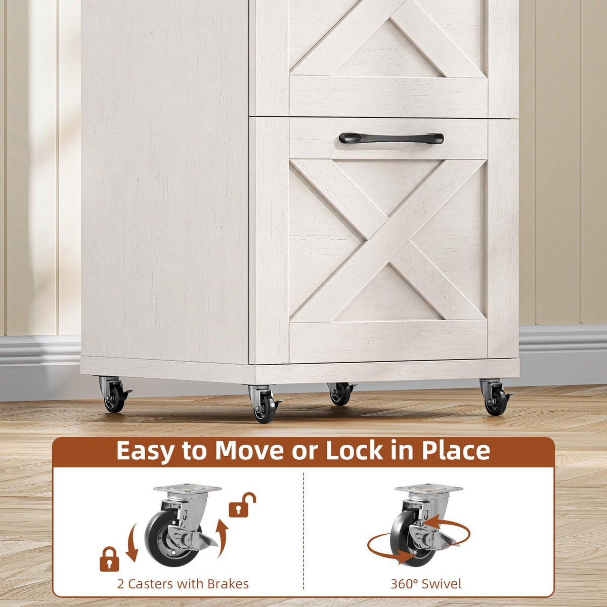 White 4 Drawer Office Filing Cabinet Y279560