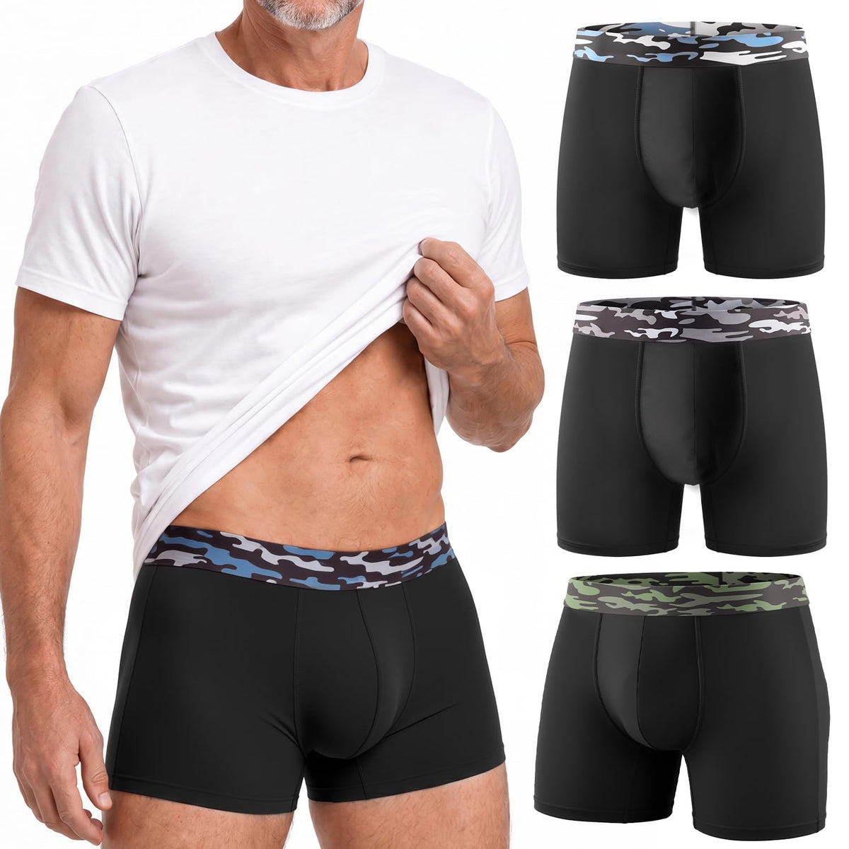 Men's Incontinence Underwear, 3 Pack Q72369