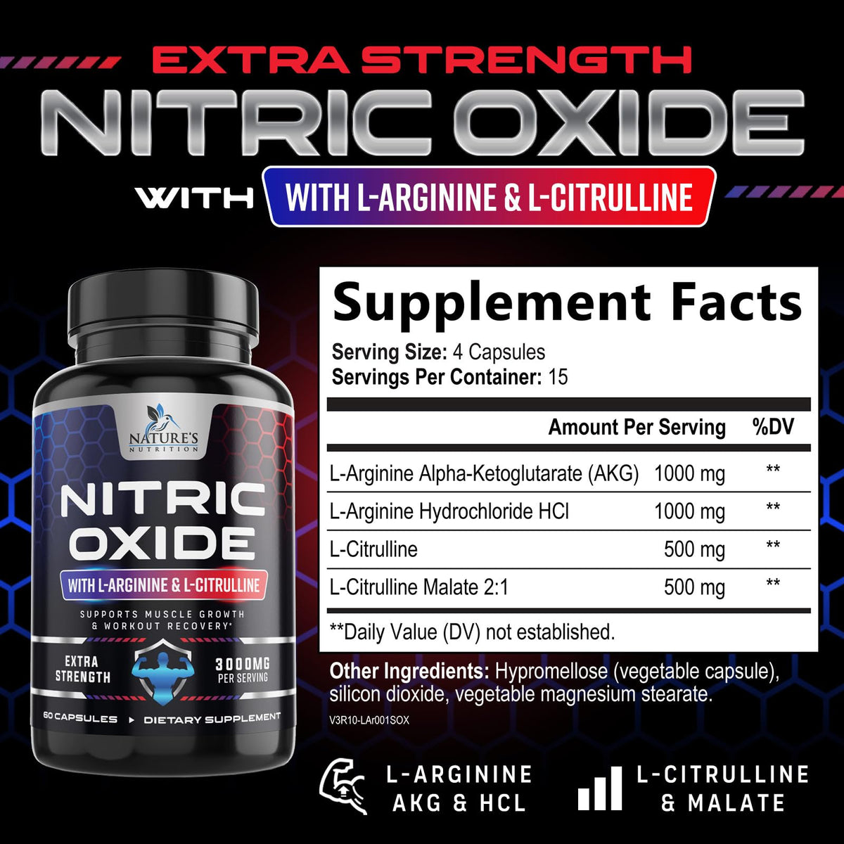 Nitric Oxide Booster 60 Capsules Z197269
