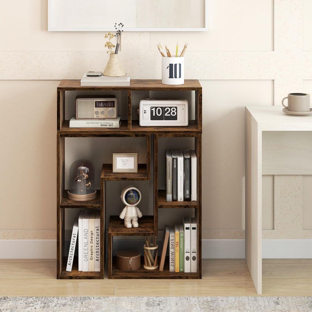 Brown 3-Piece TV Stand with Storage Cubes E8495