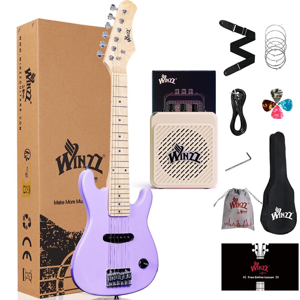 30 Inches Right Handed Electric Guitar with Beginner Kit J103044