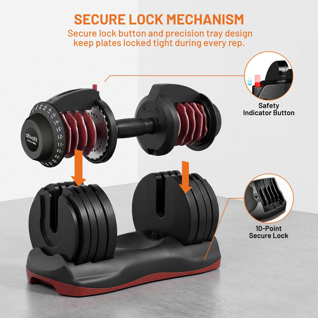 Adjustable Dumbbells Set 5–88LB V2399