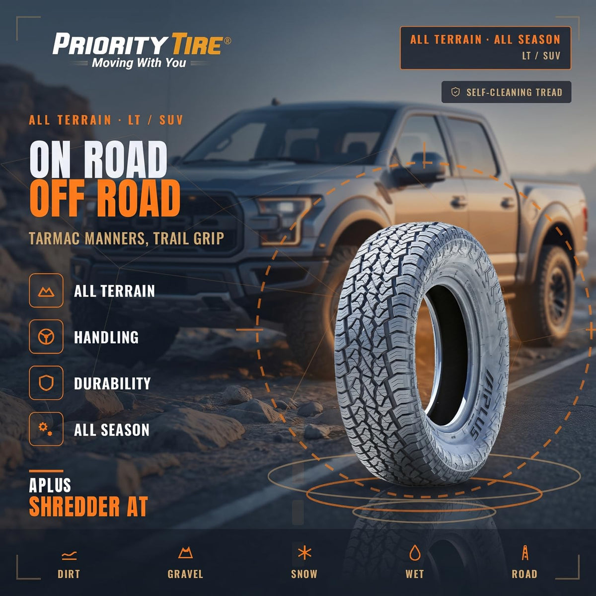 LT265/75R16 All Terrain Light Truck Tire U225632