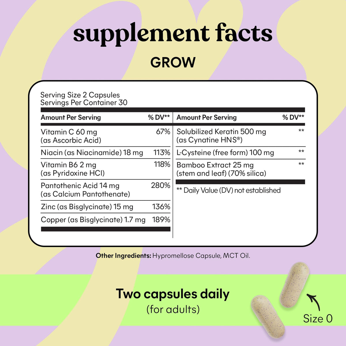 Hair Growth Capsules 30-Day Supply W70300