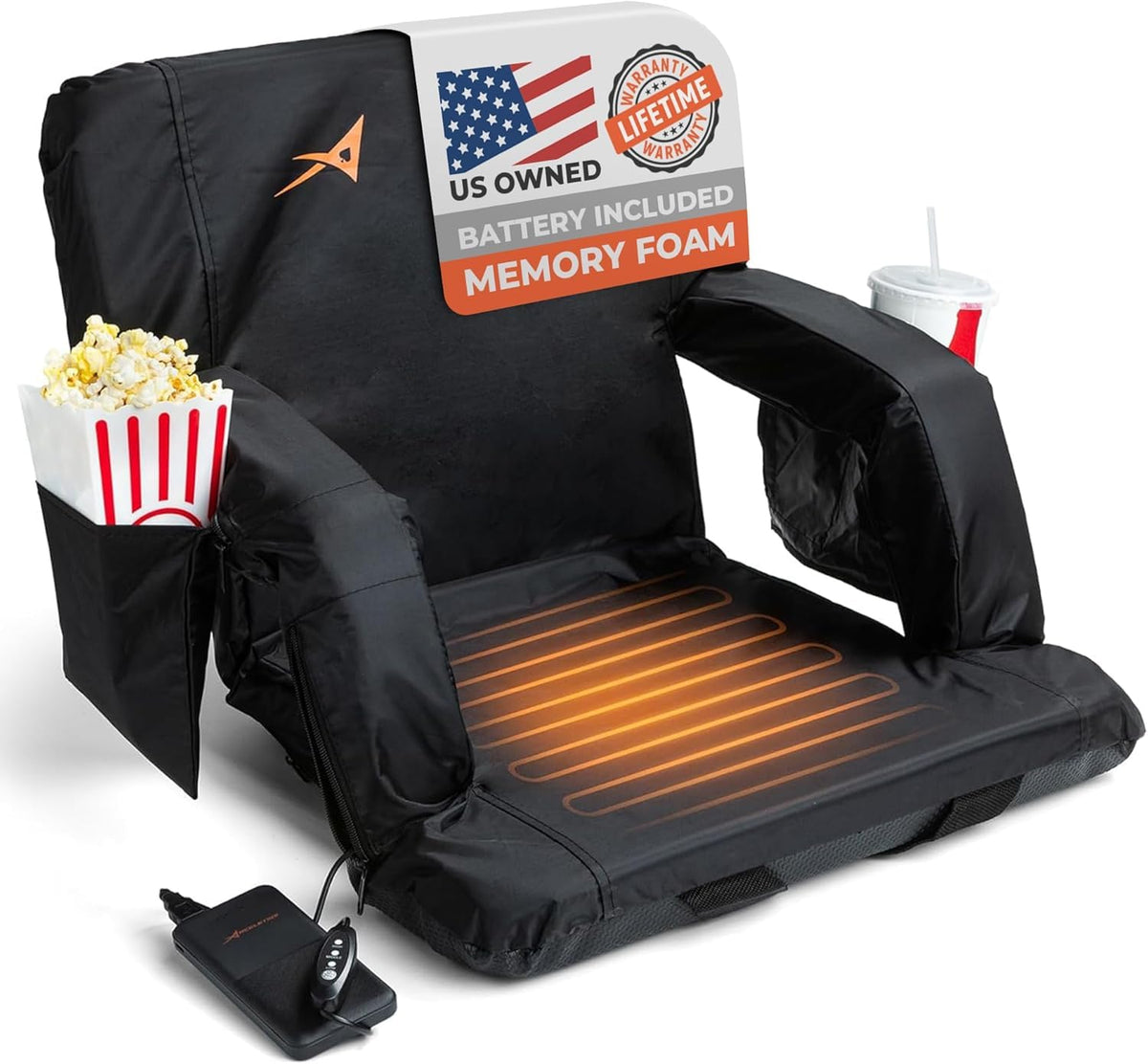 Heated Stadium Seats for Bleachers with Back Support N4785