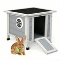 Gray Rabbit Hutch Small Animal Cage C460