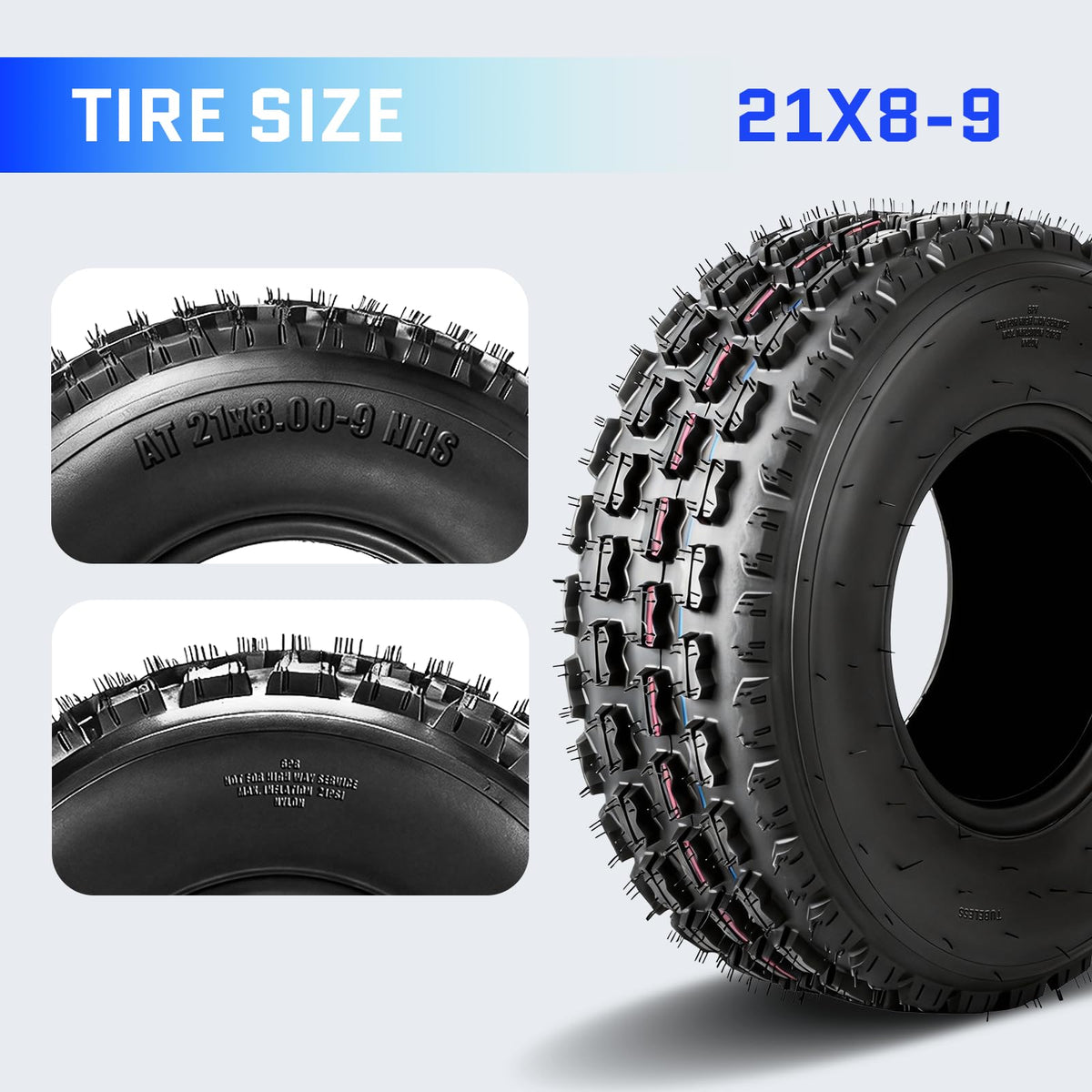 21x8-9 All-Terrain ATV/UTV Tires Set of 2 R735331