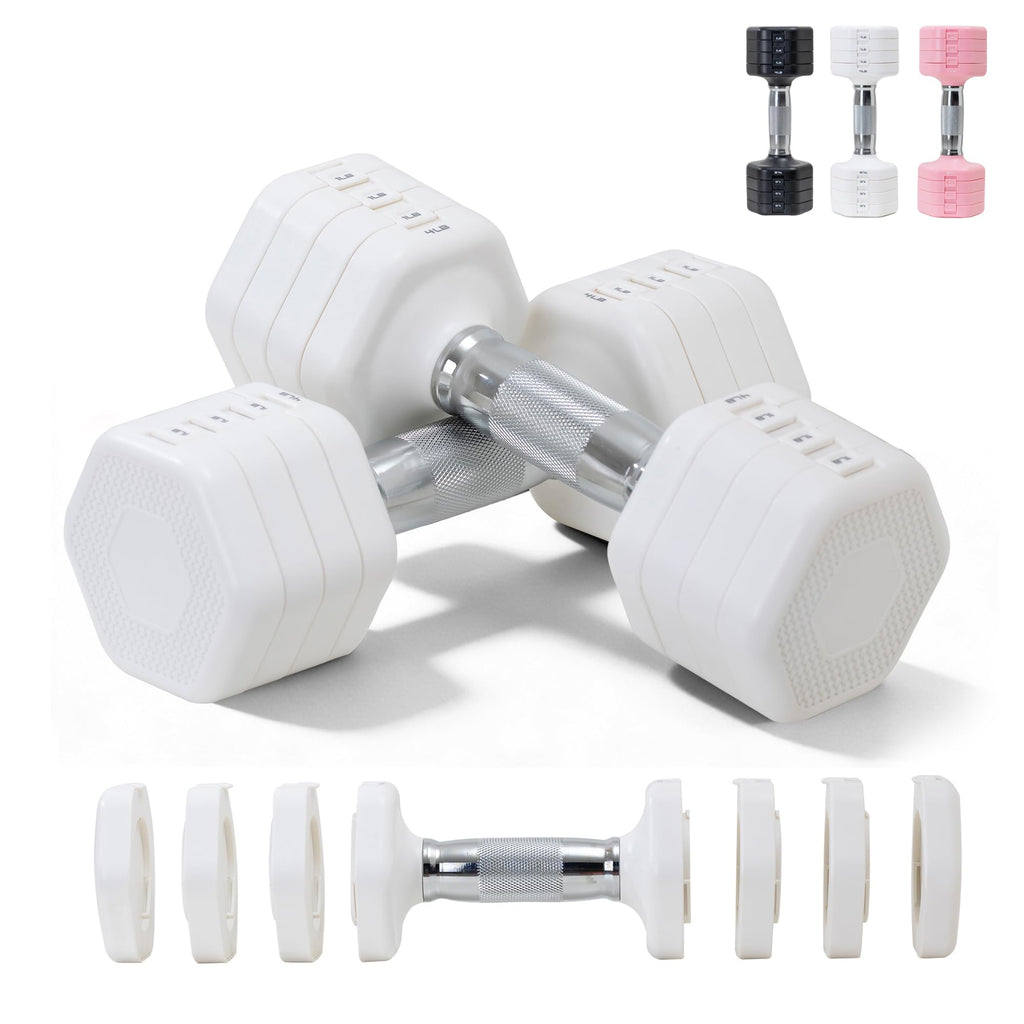 Adjustable Dumbbell Set of 2 Total 20 Lbs B5638