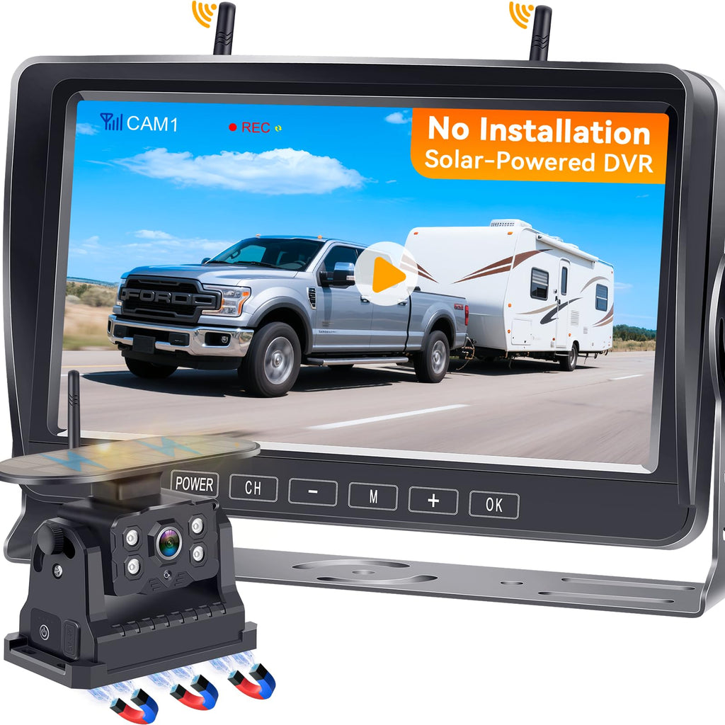 Wireless Backup Camera 7-Inch Magnetic HD 1080P T3242