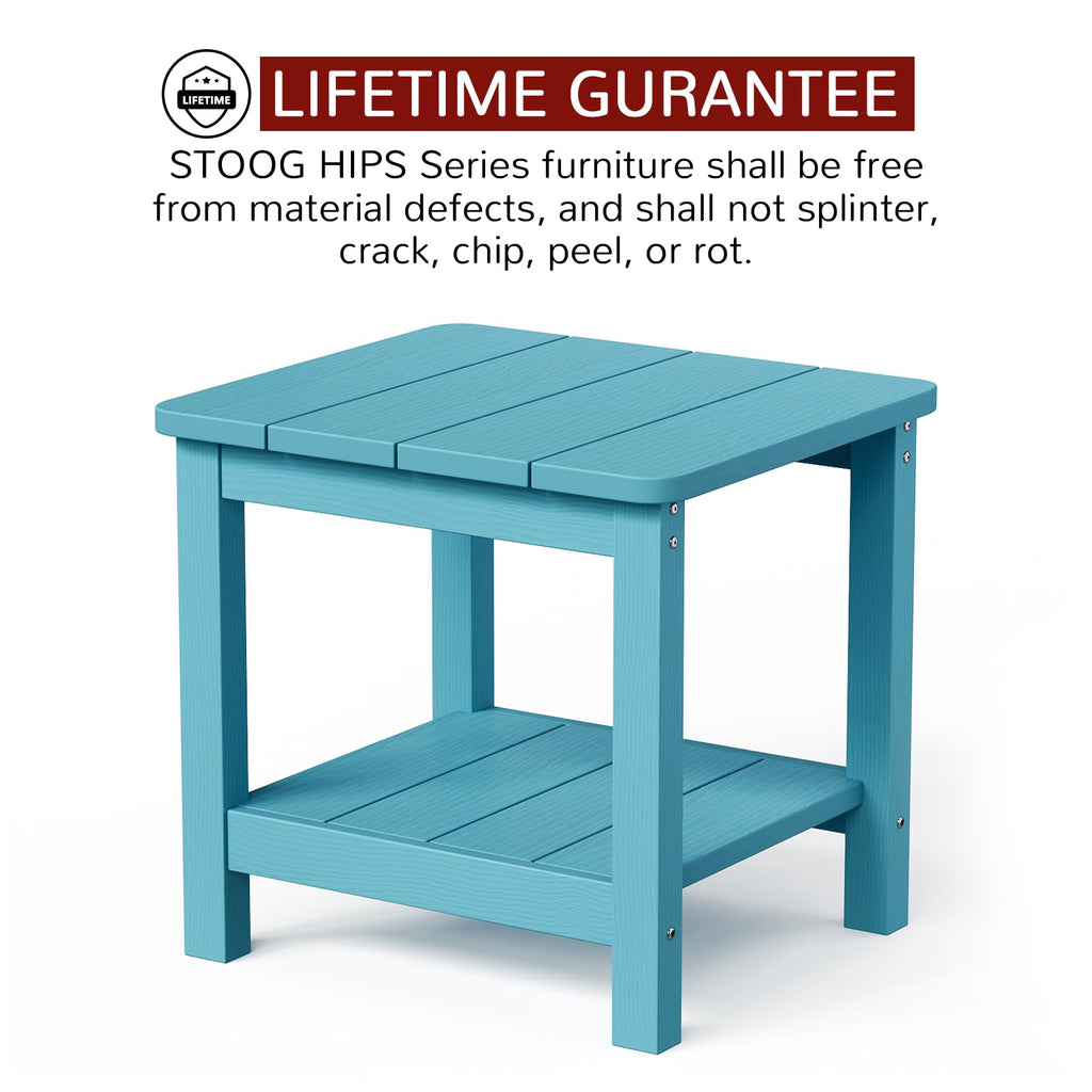 Turquoise Rectangular Outdoor Side Table M1034