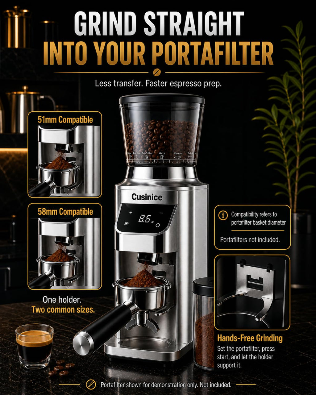 Conical Burr Coffee Grinder C43771