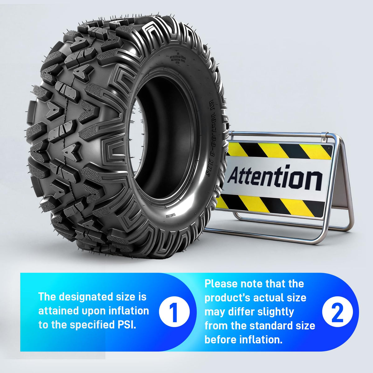 19x7-8 All-Terrain ATV Tires Pack of 2 F714828
