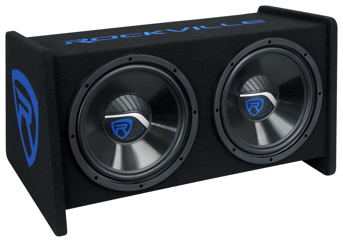 Dual 12" Car Audio Subwoofers Vented Enclosure I353689