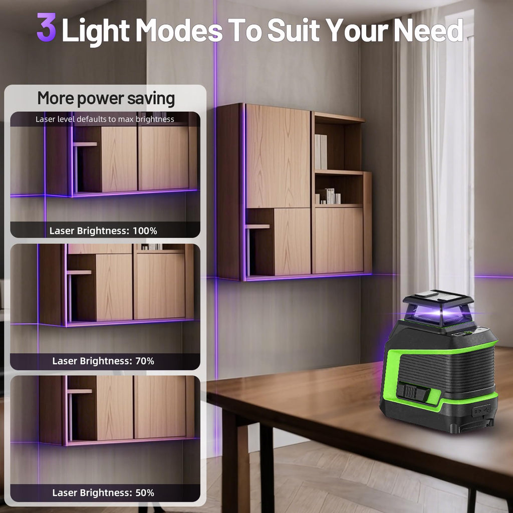 360° Self Leveling Laser Level with Pulse Mode R293