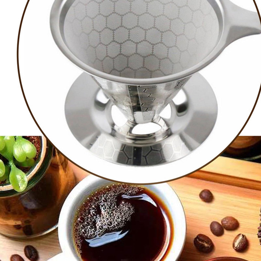 Pour Over Coffee Filter Dripper Stainless Steel L32910