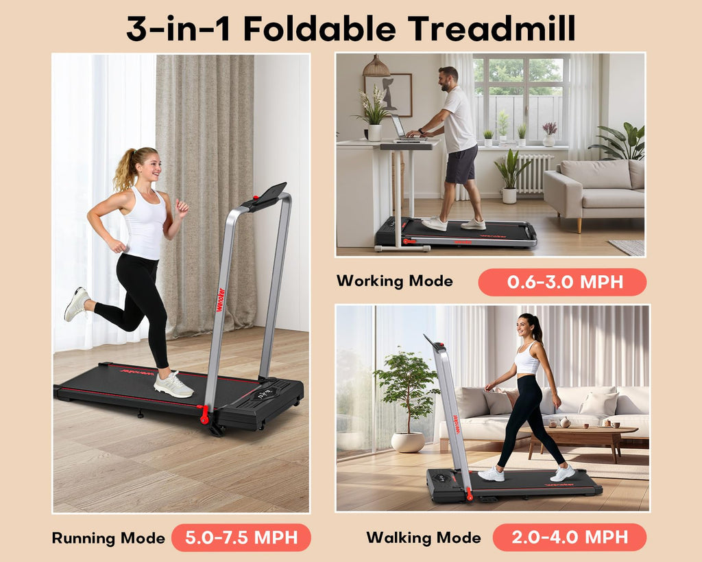 Walking Pad Treadmill with Safety Handle S585
