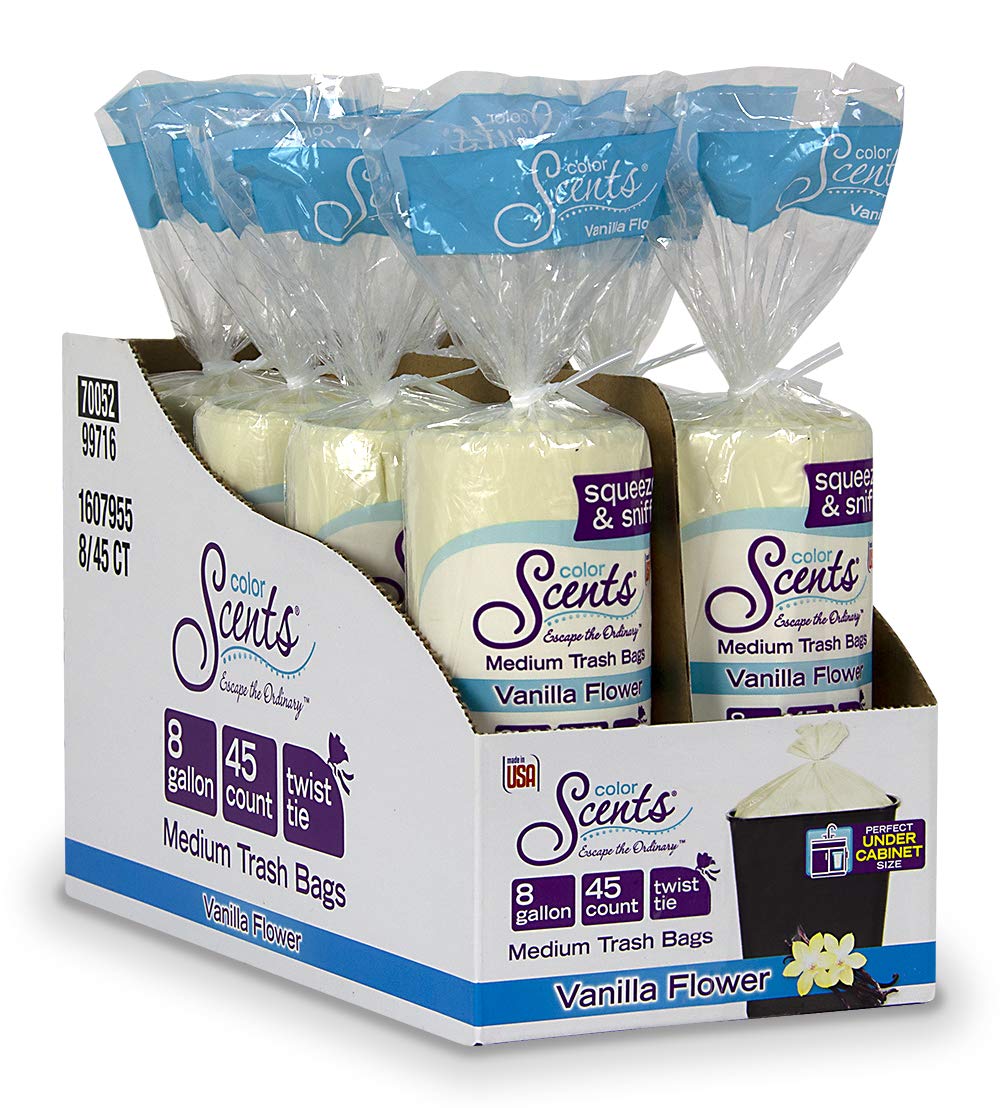 8 Gallon Twist Tie Trash Bags, 360 Total Bags P552955