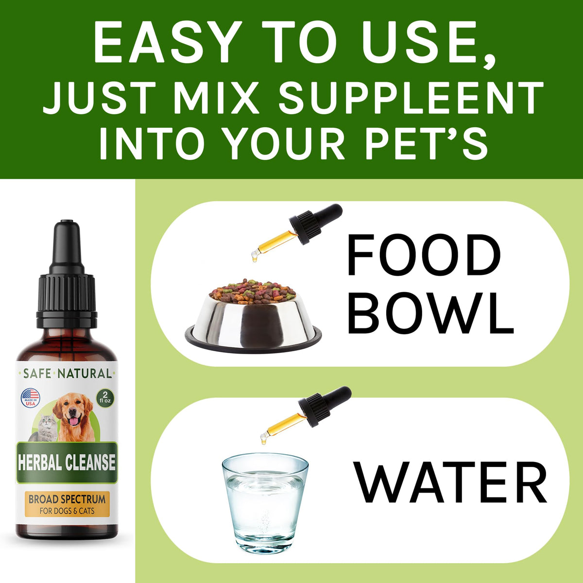 Herbal Cleanse for Cats and Dogs 2.0FlOz Q50674