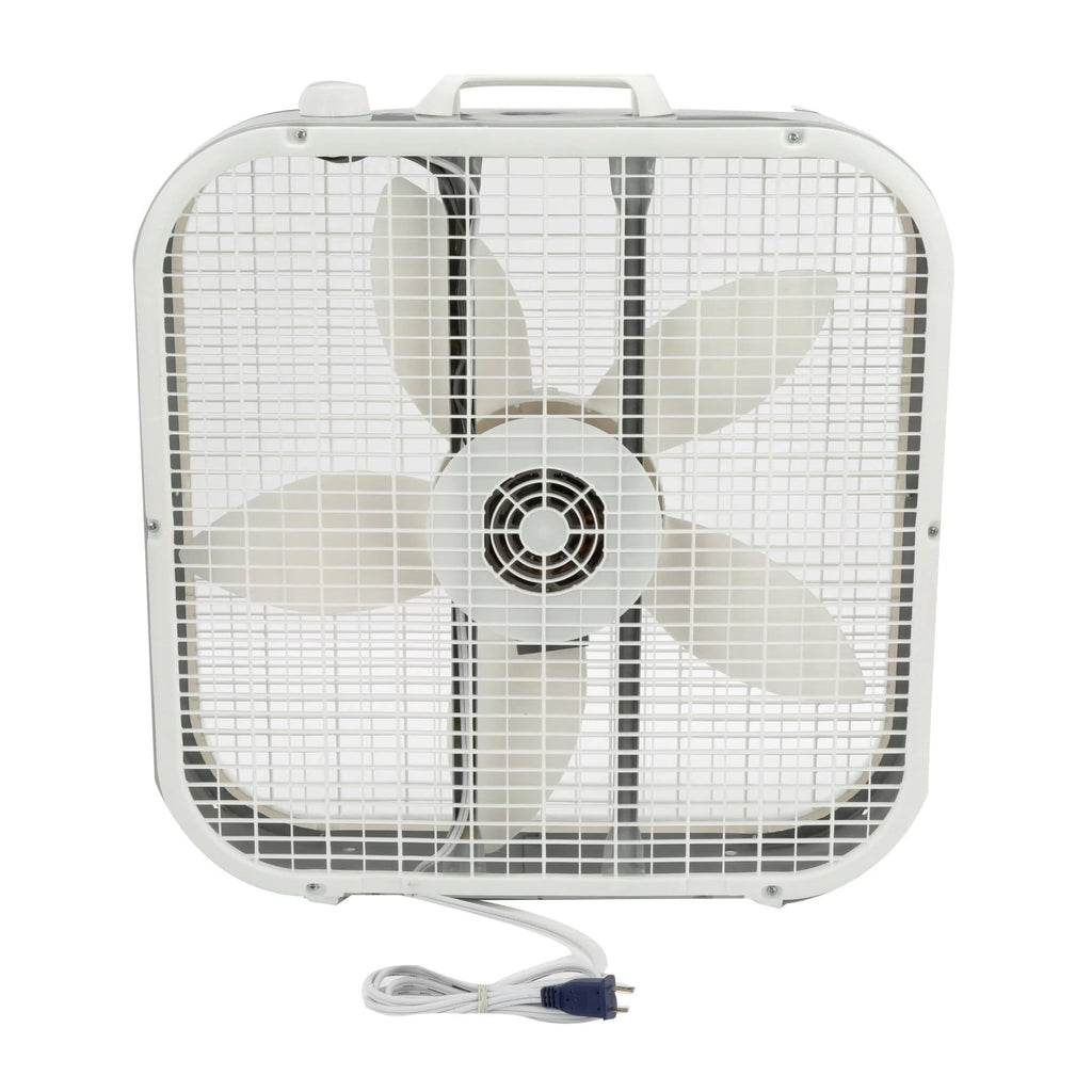 20 Inch White Box Fan 3 Speed O722742