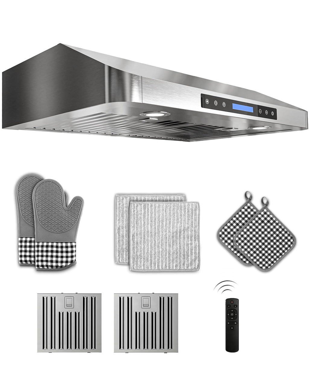 30 inch 900 CFM Stainless Steel Under Cabinet Range Hood J122040