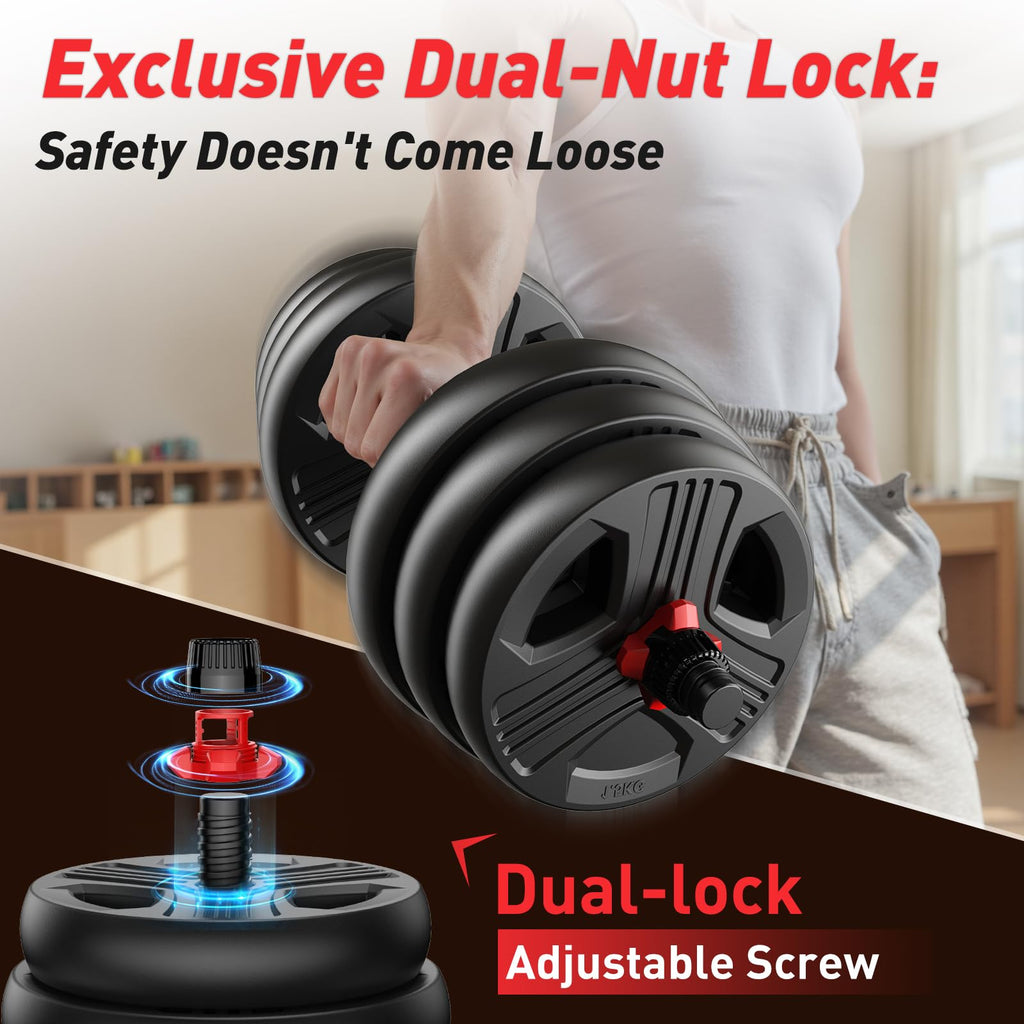Adjustable 5 in 1 Dumbbell Set 20-90 lbs P332