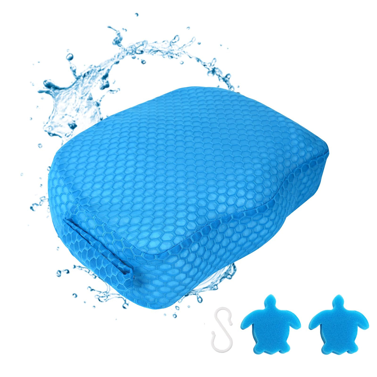 Weighted 3D Air Mesh Inflatable Hot Tub Booster Seat O959748