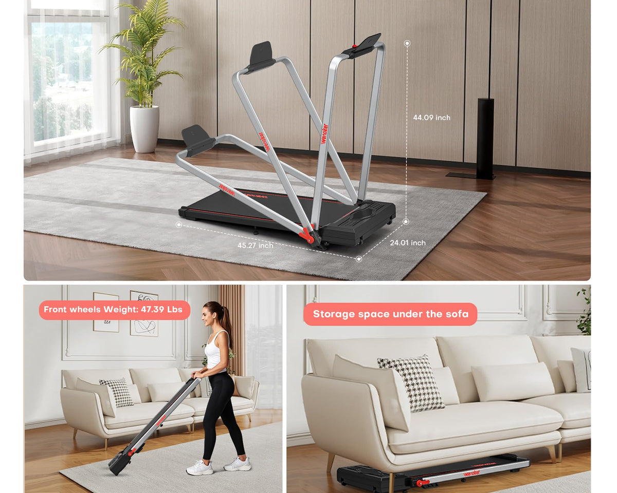 Walking Pad Treadmill with Safety Handle S585
