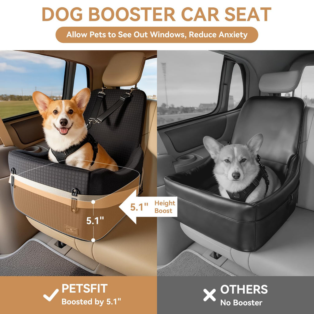 Dog Car Seat with Elevated Cushion W207