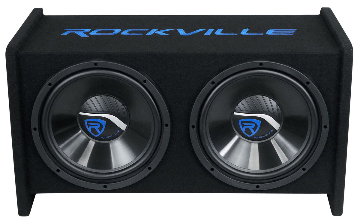 Dual 12" Car Audio Subwoofers Vented Enclosure I353689