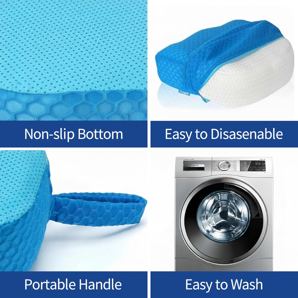Weighted 3D Air Mesh Inflatable Hot Tub Booster Seat O959748