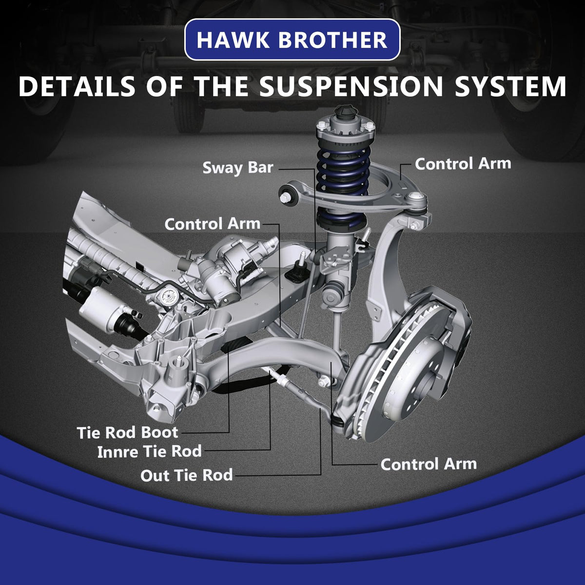 Front Lower Control Arm with Ball Joint Suspension Kit S8799