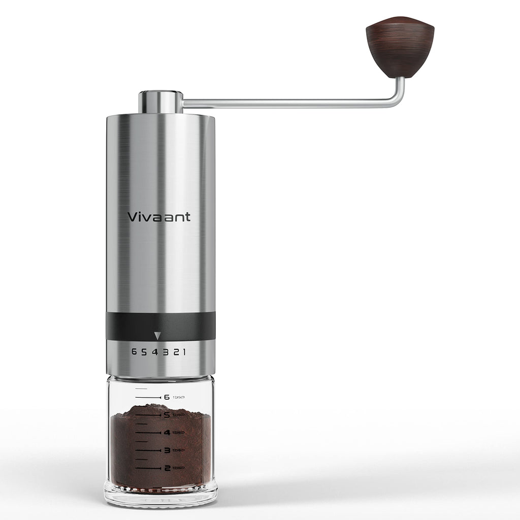 Manual Coffee Grinder Stainless Steel Conical Burr Mill G2441