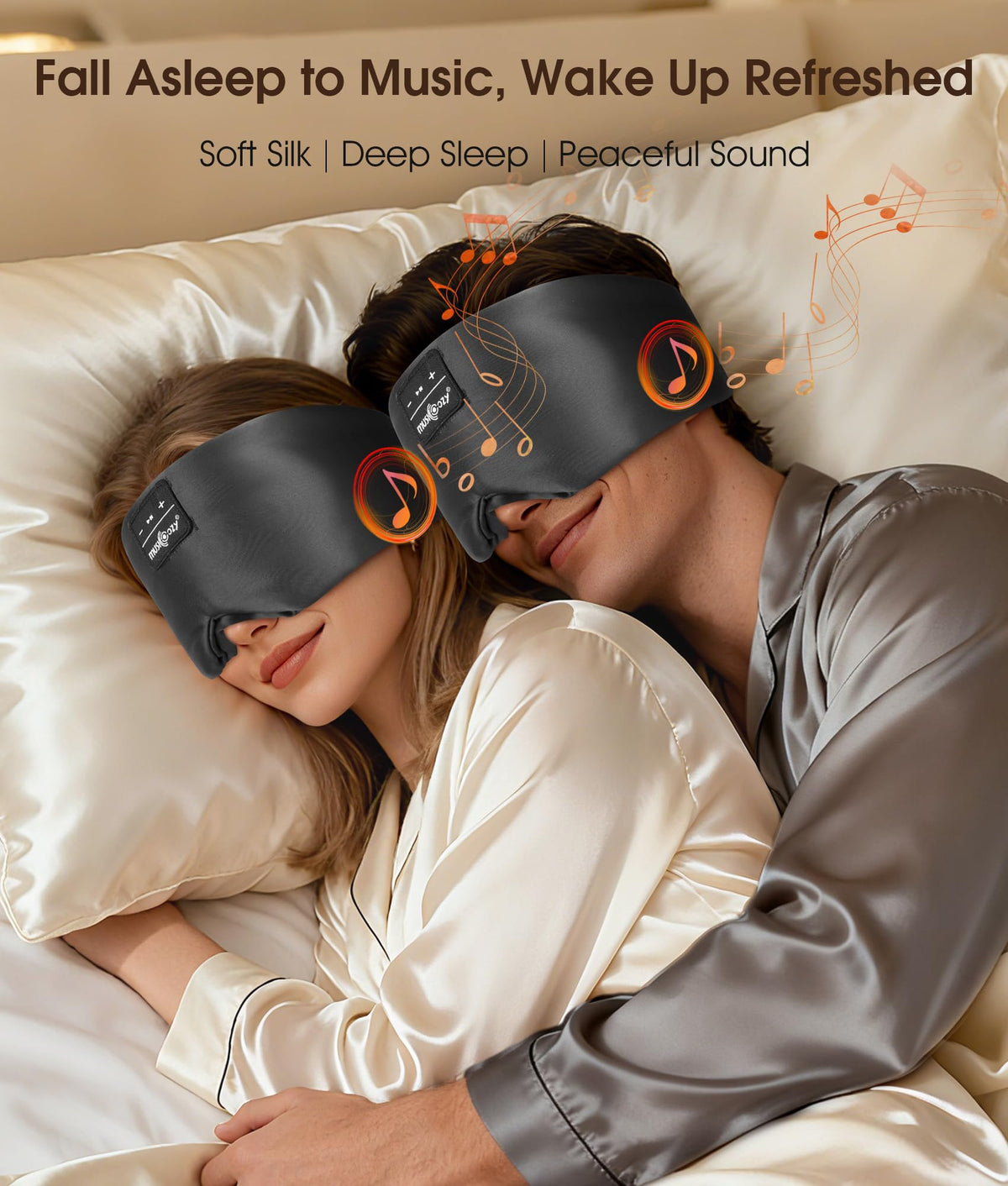 Silk Sleep Mask Bluetooth Headphones P535986