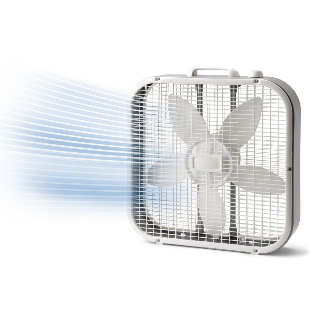 20 Inch White Box Fan 3 Speed O722742
