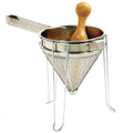 Stainless Steel Chinois with Stand and Pestle Set S64101