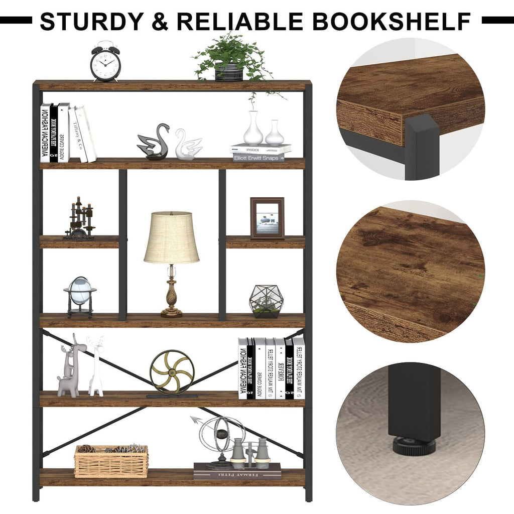 6 Tier Industrial Bookshelf P629