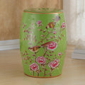 Hand-Painted Ceramic Drum Stool Y64574