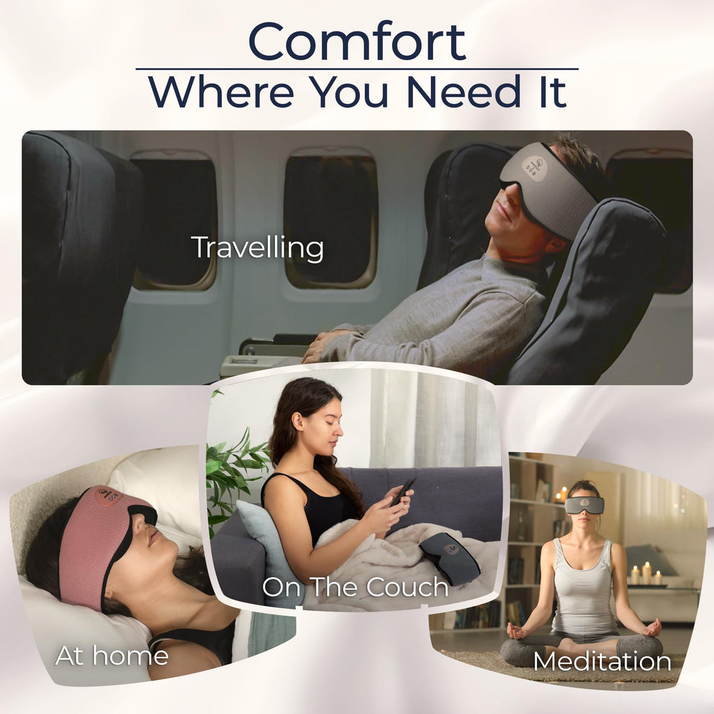Blackout Sleep Mask with Bluetooth Headphones J4670